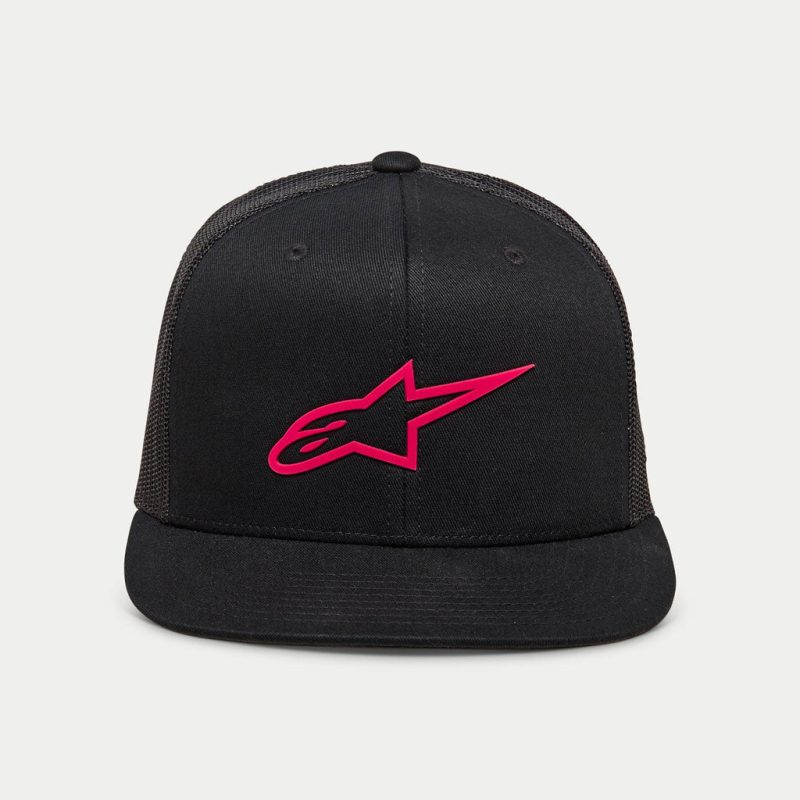 Alpinestars Ageless Black Red Trucker Hat 2