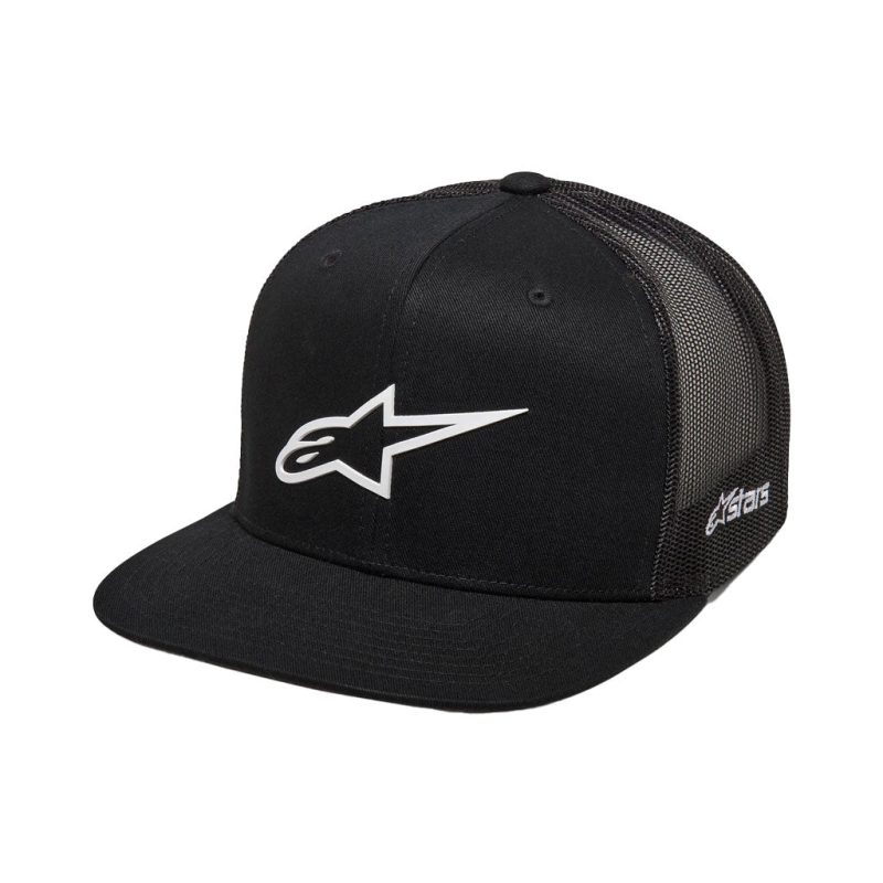 Alpinestars Ageless Black White Trucker Hat 1