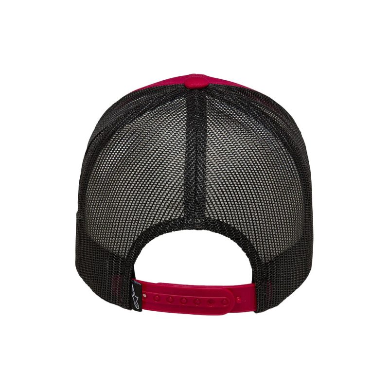 Alpinestars Dunker Red Black Trucker Hat 3