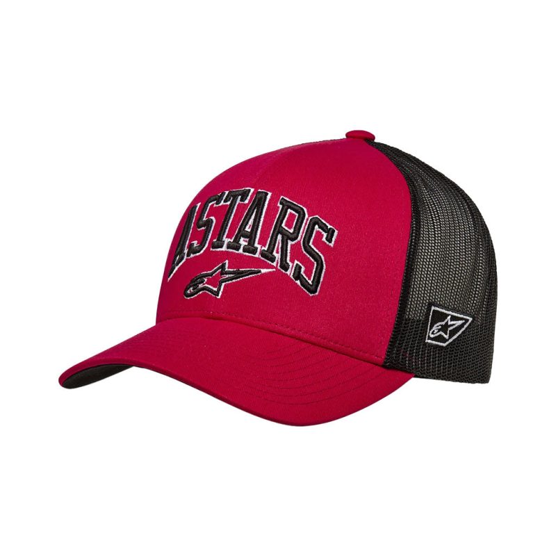 Alpinestars Dunker Red Black Trucker Hat 5