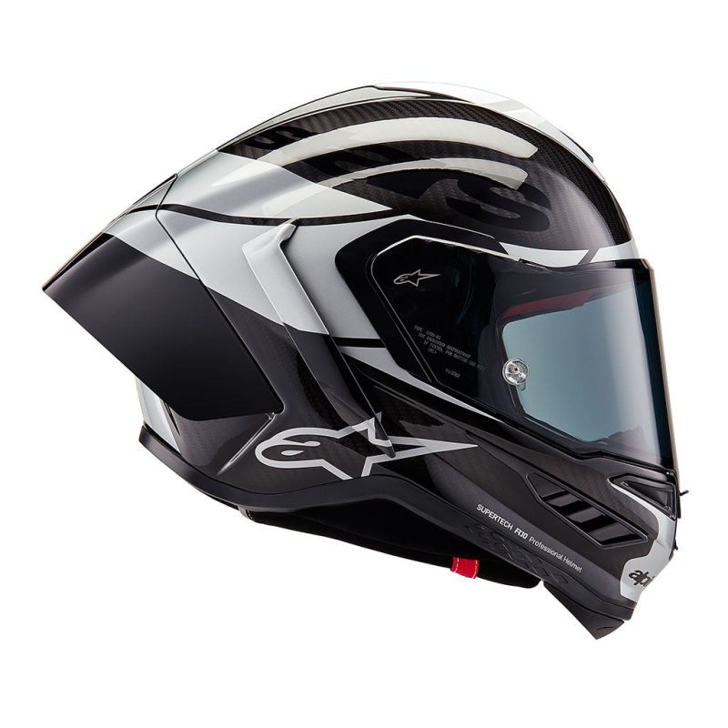 Alpinestars Supertech SR10 Element Black Silver Carbon Helmet 4