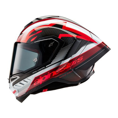 Alpinestars Supertech SR10 Team Black Carbon Red White Helmet 5