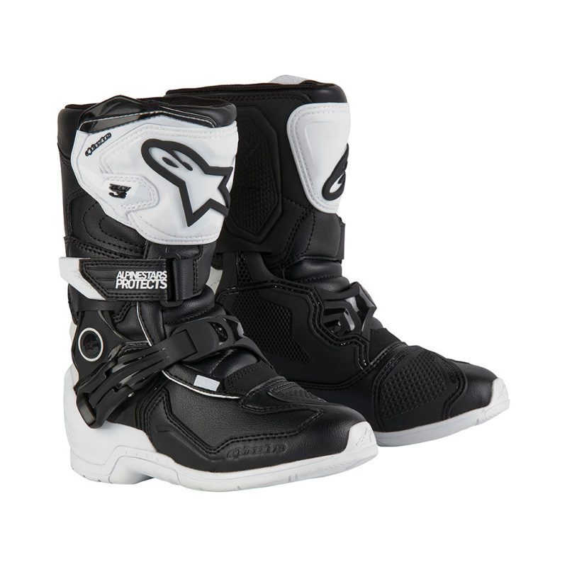 Alpinestars Tech 3s Black White Kids MX Boots