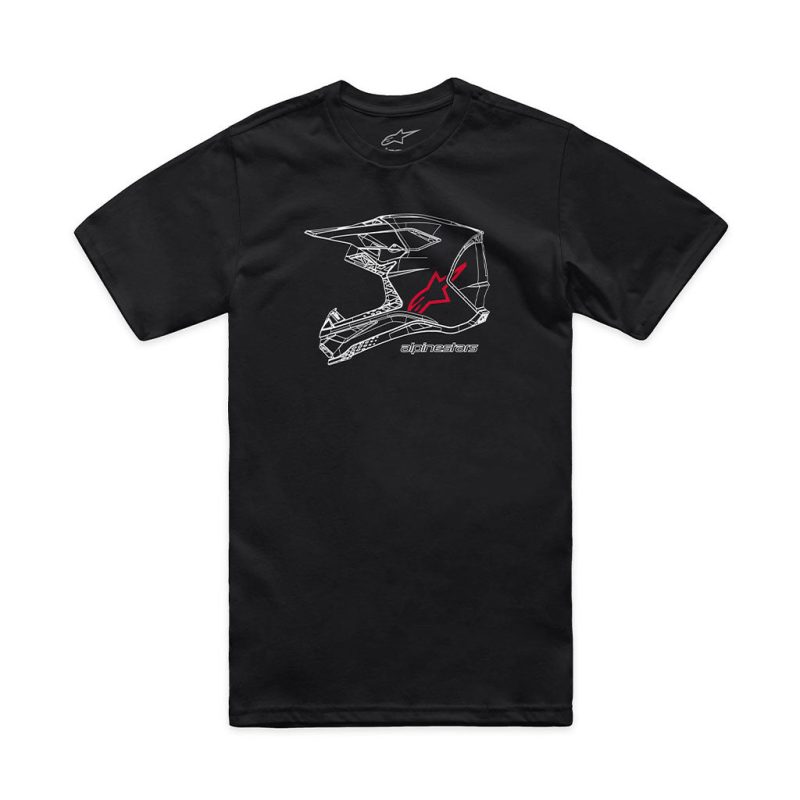 MX Helmet Black Tee