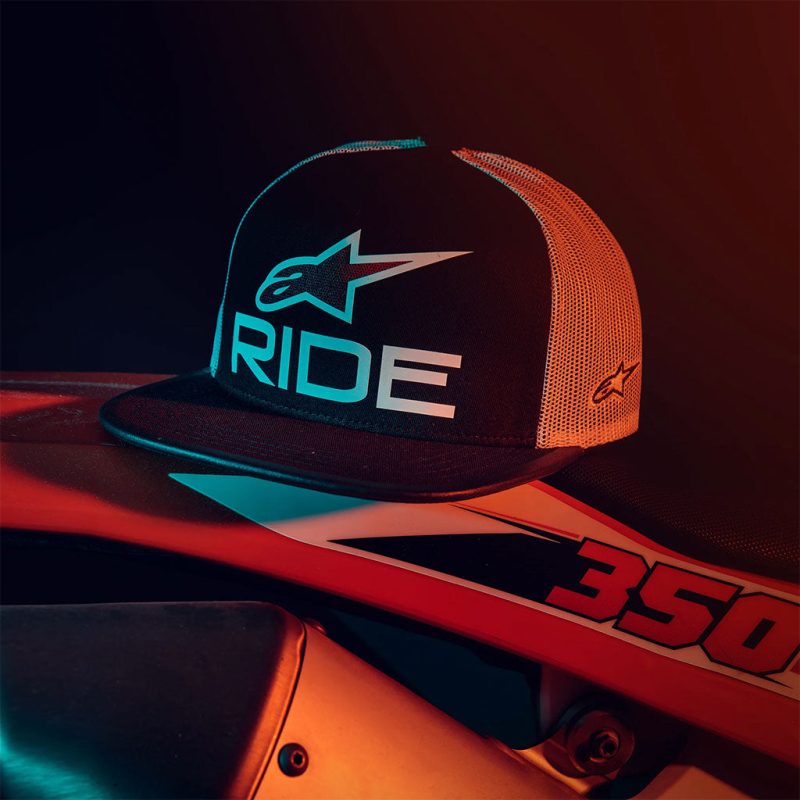 Ride 4.0 Black White Trucker Hat