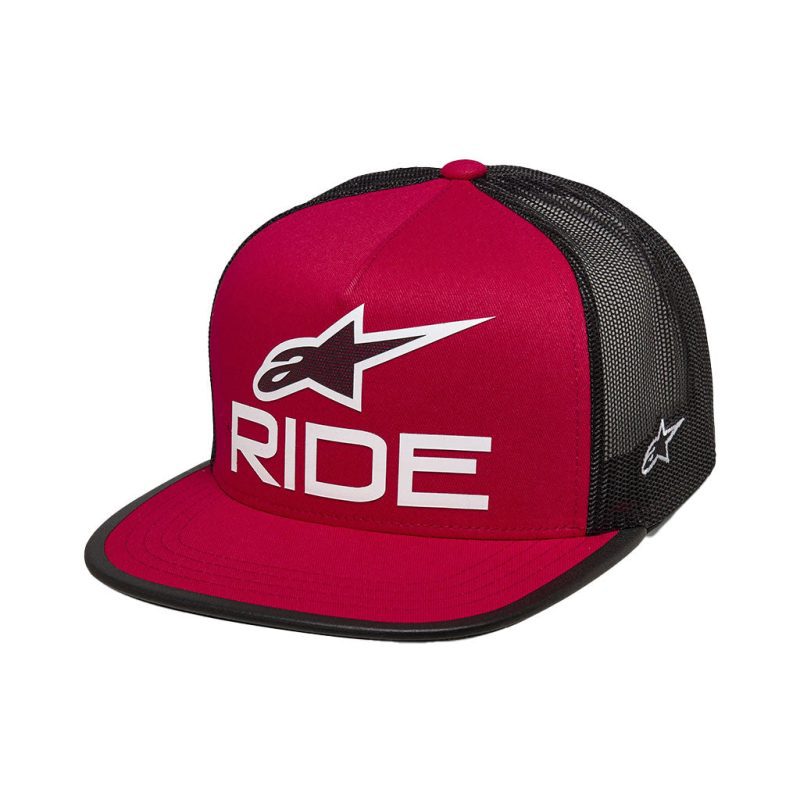 Ride 4.0 Red Black Trucker Hat 4