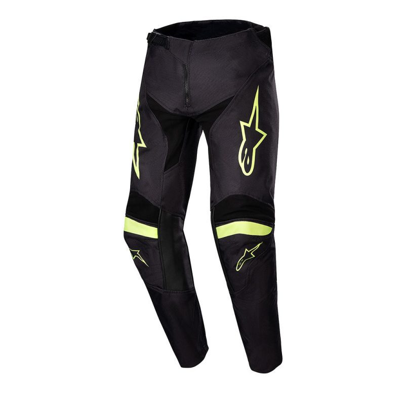 Youth Racer Lurv Black Yellow pant front