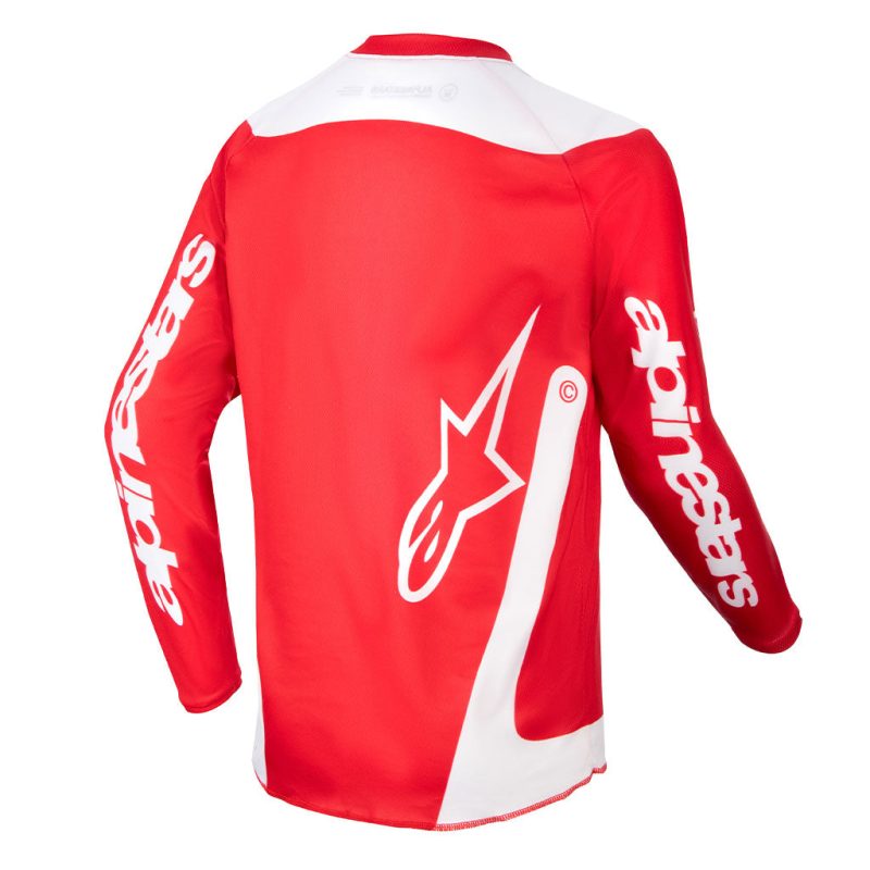 Youth Racer Lurv Red White jersey back