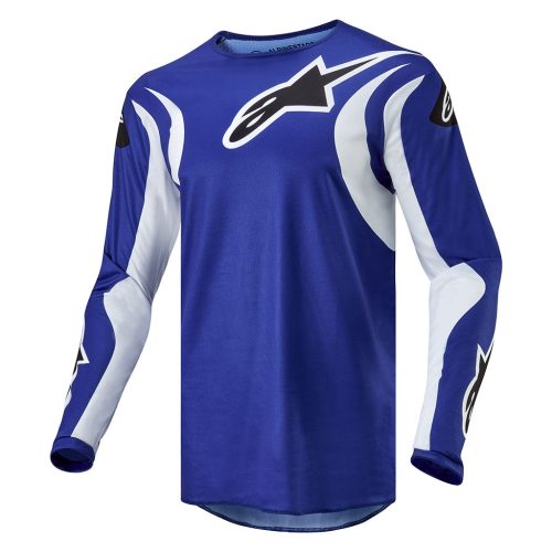 fluid lucent blue white jersey