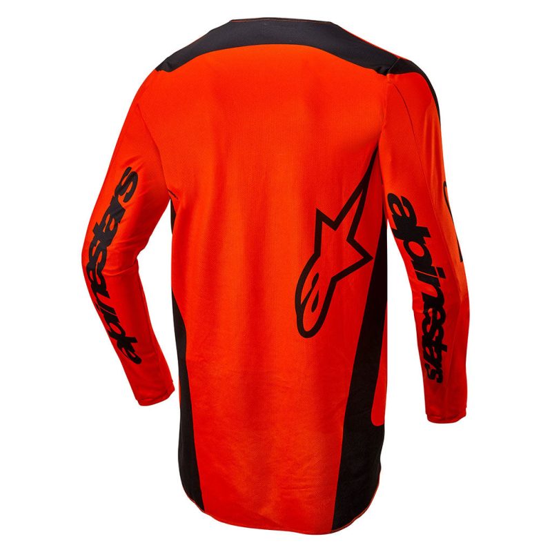 fluid lurv orange black jersey back 1