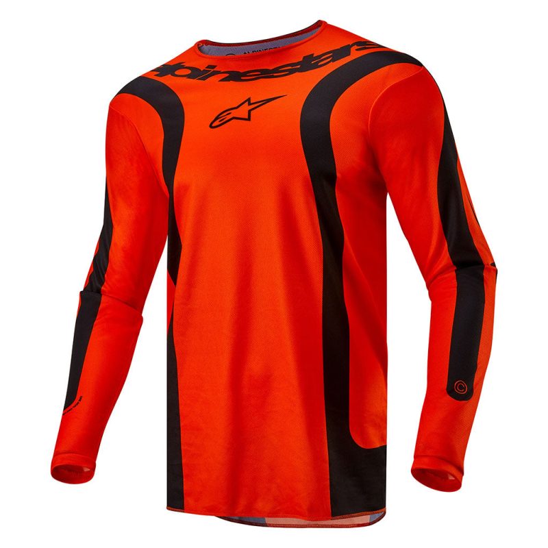 fluid lurv orange black jersey front