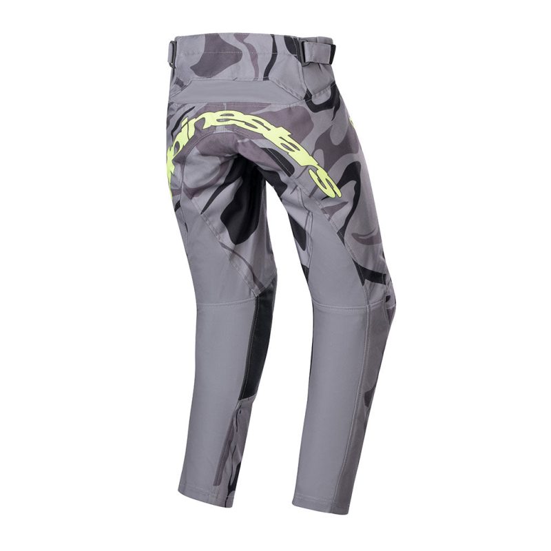 youth racer tactical grey yellow pant back 1